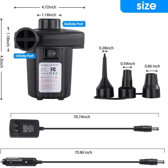Помпа с адаптери TECHSHARE LQ202 12/220V