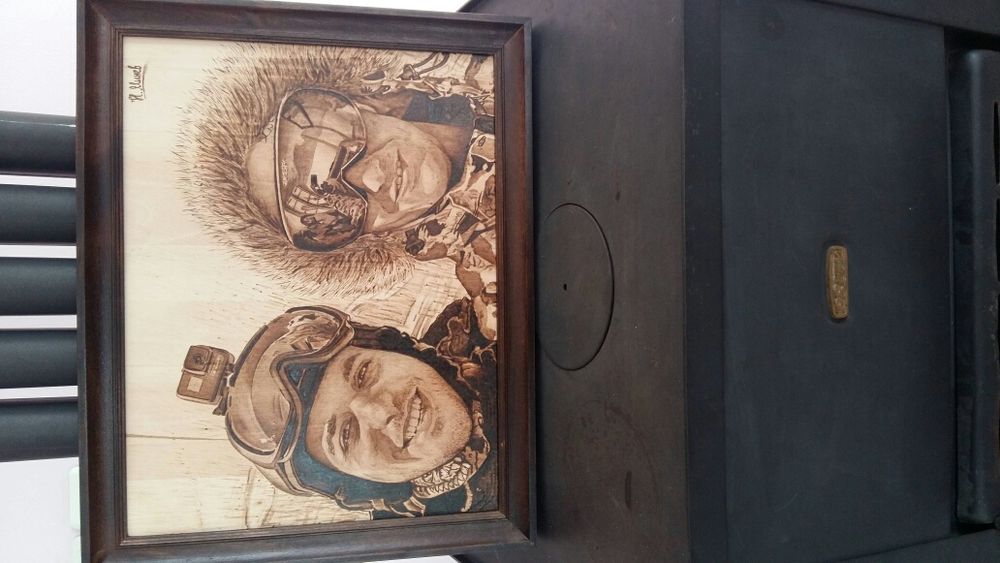 Портрет по снимка с пирограф