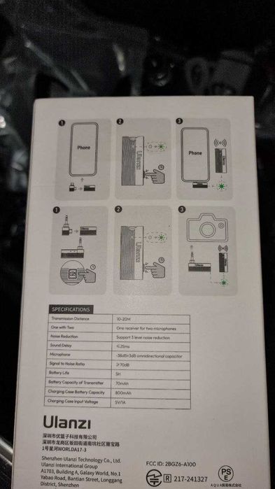 Ulanzi A100 беспроводной микрофон
