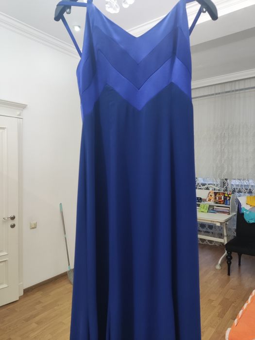 Платье вечернее темно-синее