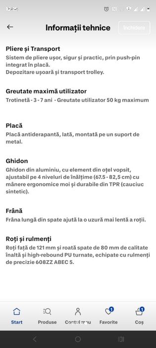 Vand trotineta globber french