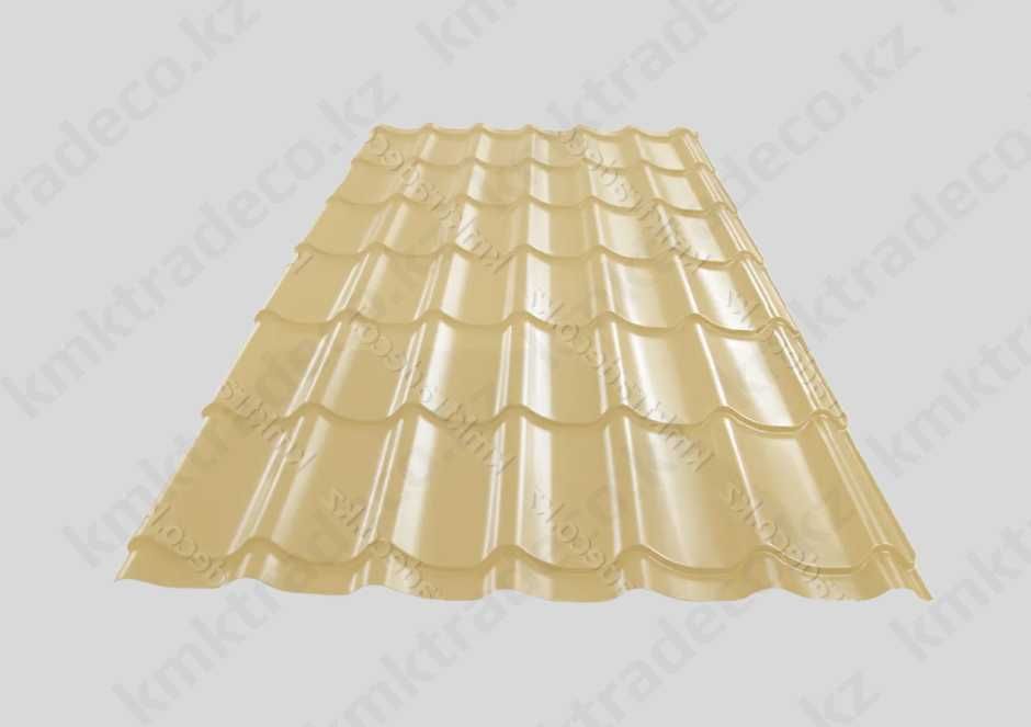 Металлочерепица Супермонтеррей полиэстер, МАТТ качество ГОСТ