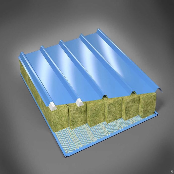 Стеновая сэндвич-панель с системой Z-LOCK. Кровельная сэндвич-панель.