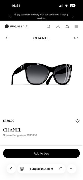Ochelari soare dama Chanel Ref. 5380-A Acetate Black/Grey