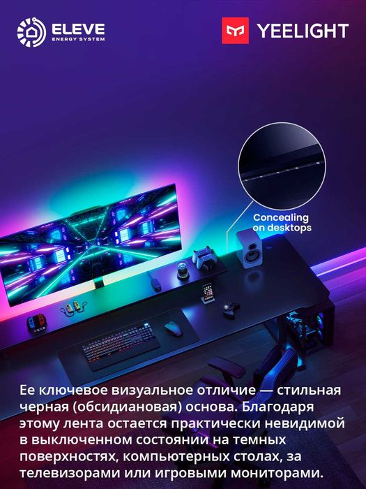 Умная RGBIC LED-лента Yeelight Obsid Matter | YLFWD-0025 | YLFWD-0026