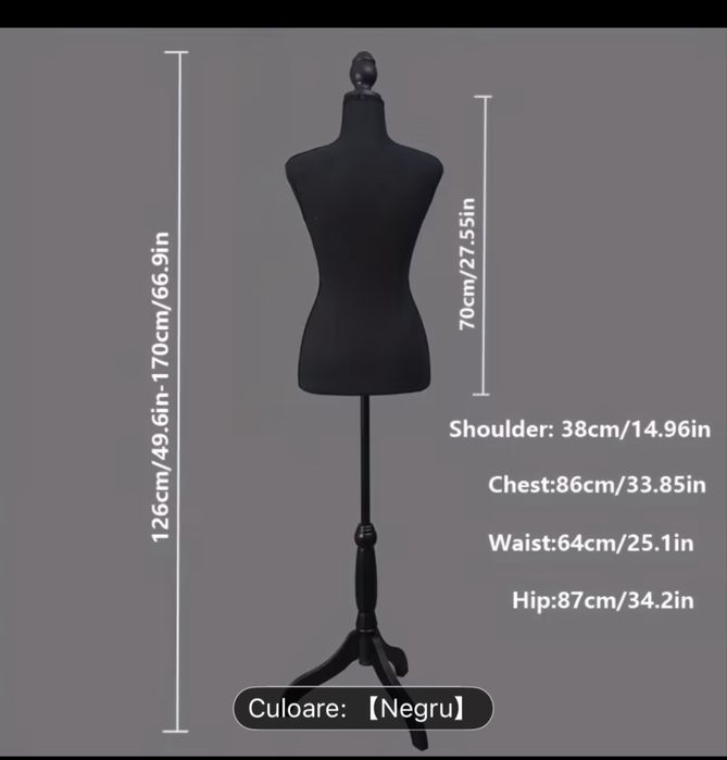 Vand manechin alb sau negru