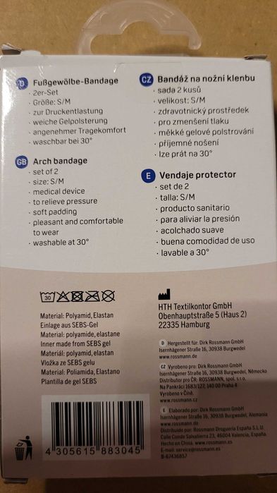 Bandaj sanitar picioare