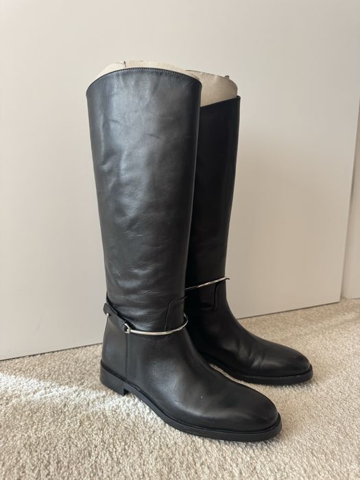 Ботуши от естествена кожа Massimo Duti