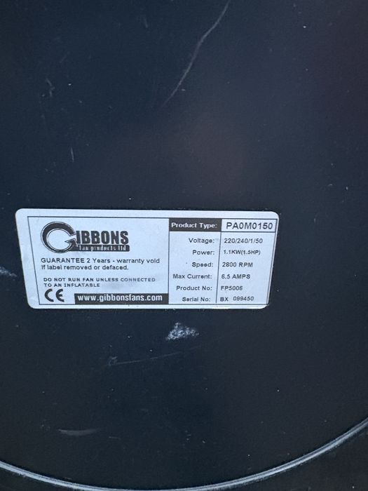 Ventilator/Suflanta Industriala Gibbons