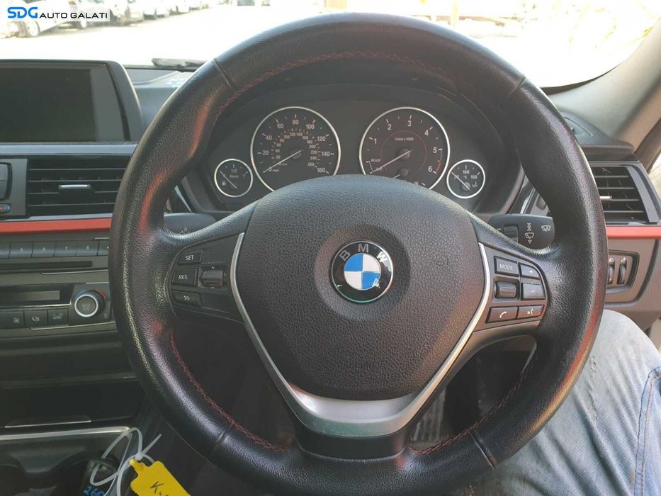 Volan Piele 3 Spite cu Comenzi fara Airbag BMW Seria 3 F30 2010 - 2018 Cod J36669 4156117 [C2303]