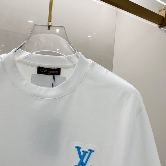Tricou Louis Vuitton Monogram Blue and White !