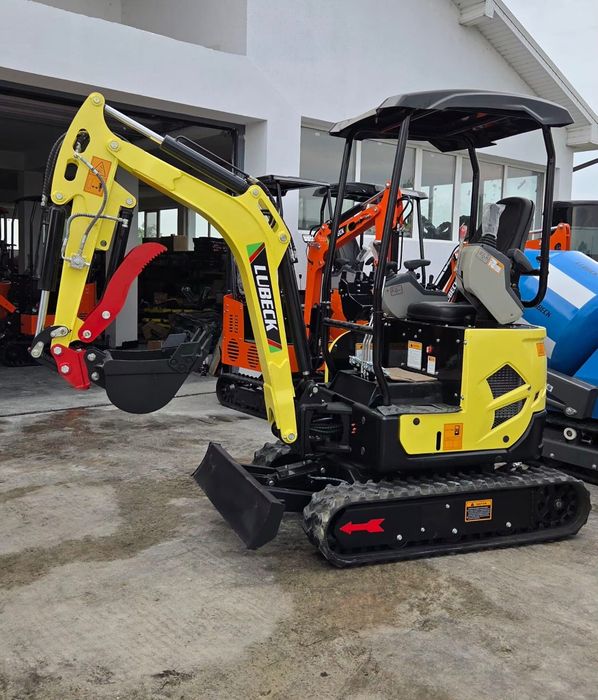 Miniexcavator Lubeck W183-Nou-Motor Diesel 24 CP-Plata in Rate/Leasing