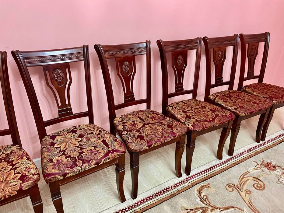 Стол со стульями дерево комплект