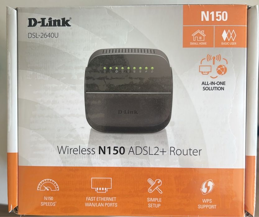 Роутер Роутер D-link N150 ADSL 2 роутер