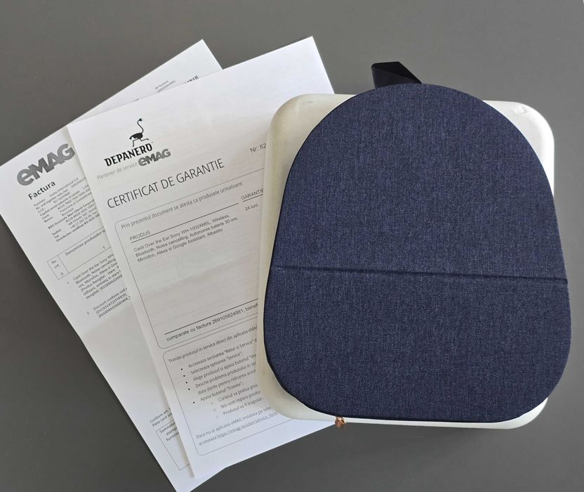 Casti Sony WH-1000XM5L, factura si garantie