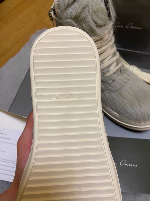 Rick Owens Pony Hair Fur Geobaskets