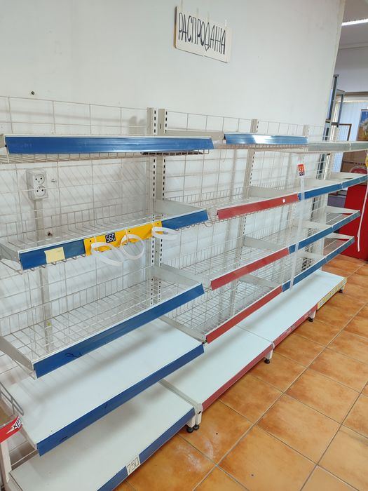 Продам торговые стеллажи б/у