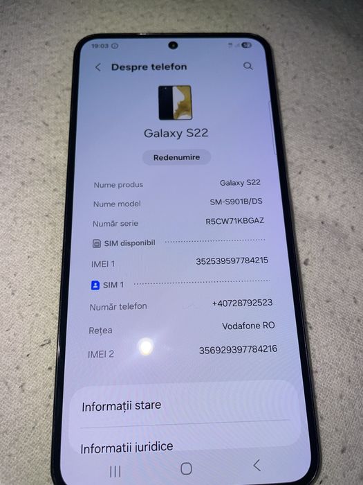 Samsung S22 128 gb ram 8 gb
