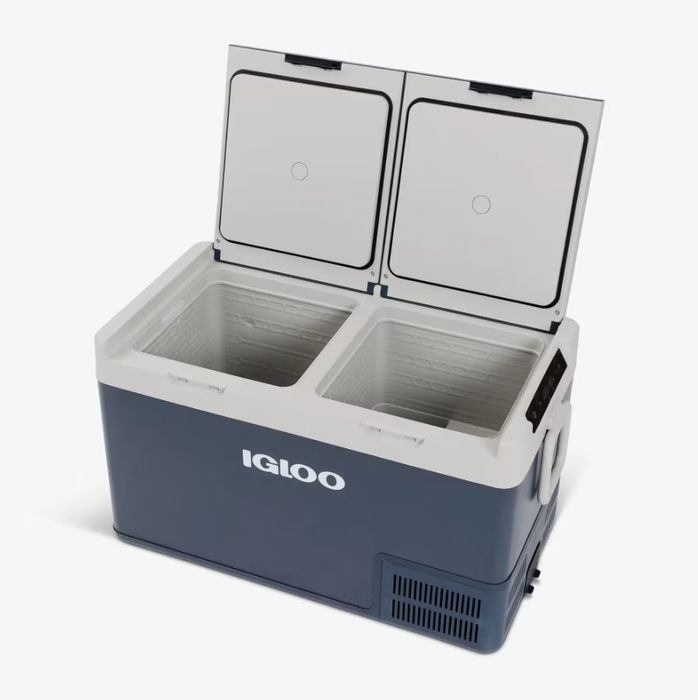 [NOU] Frigider congelator cu compresor 78l Igloo 80dz 12v/24v/220v lada frigorifica cu doua zone