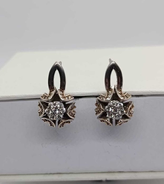Серьги серебро 925 пробы