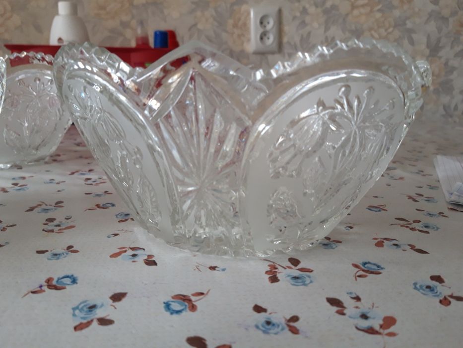 Советский хрусталь . Фруктовница