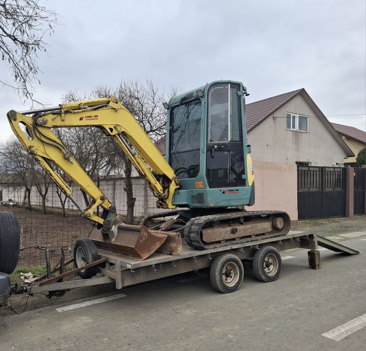 Închiriez miniexcavator YANMAR 3.5T – săpături, fundații, canalizări