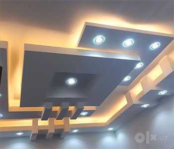 укладка лами отделка из гипсакалтона и декок панели идф пвх