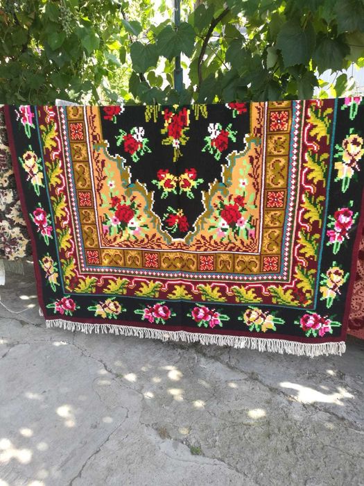 Covor traditional de lana nou testut manual