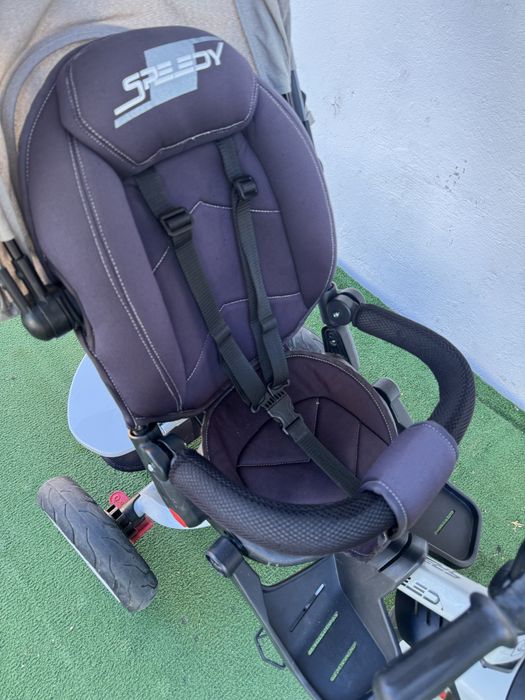 Триколка с въздушни гуми Lorelli - Speedy, Grey&Black