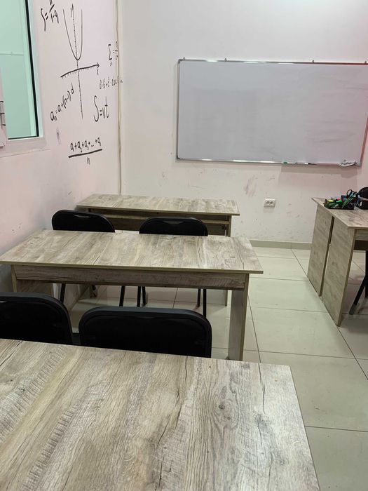 O'quv markazi va ofis uchun 20 ta parta-stul to'plami (Ideal)