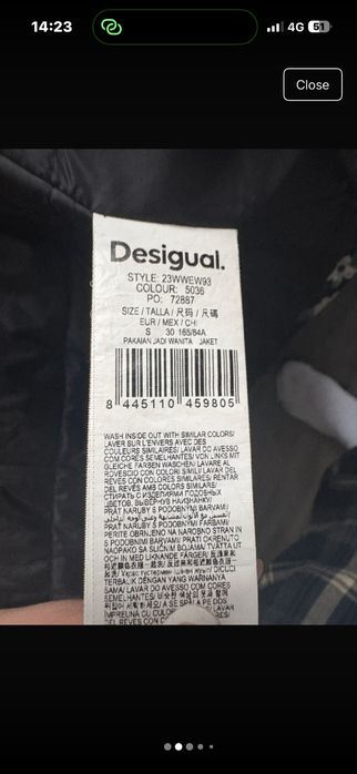 Geaca desigual,originala