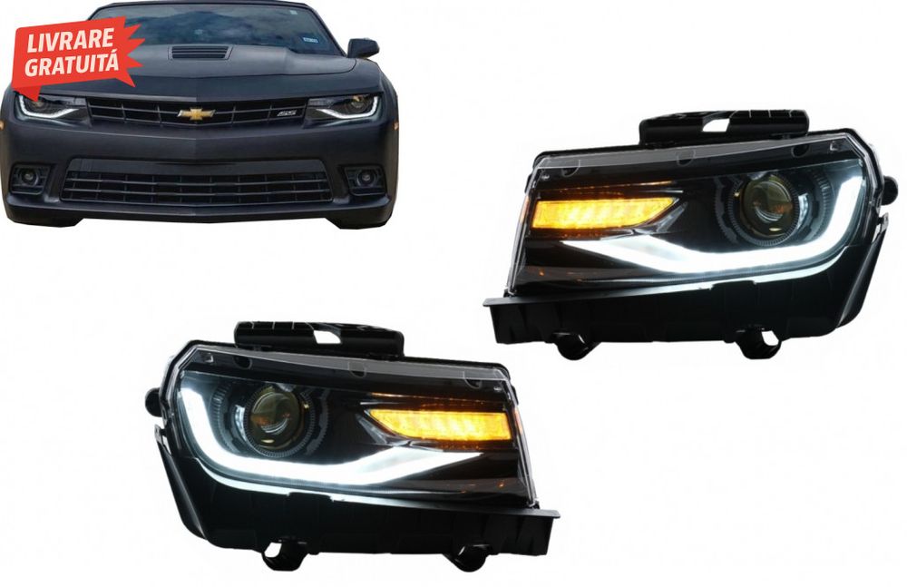 Faruri LED DRL Chevrolet Camaro (2014-2015) cu Semnal Dinamic Conversi