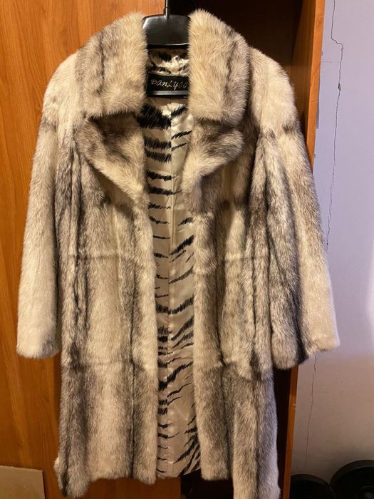 Норковая шуба, длинная