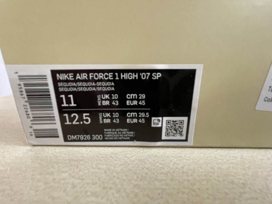 Nike Air Force 1 High 45н. 29см