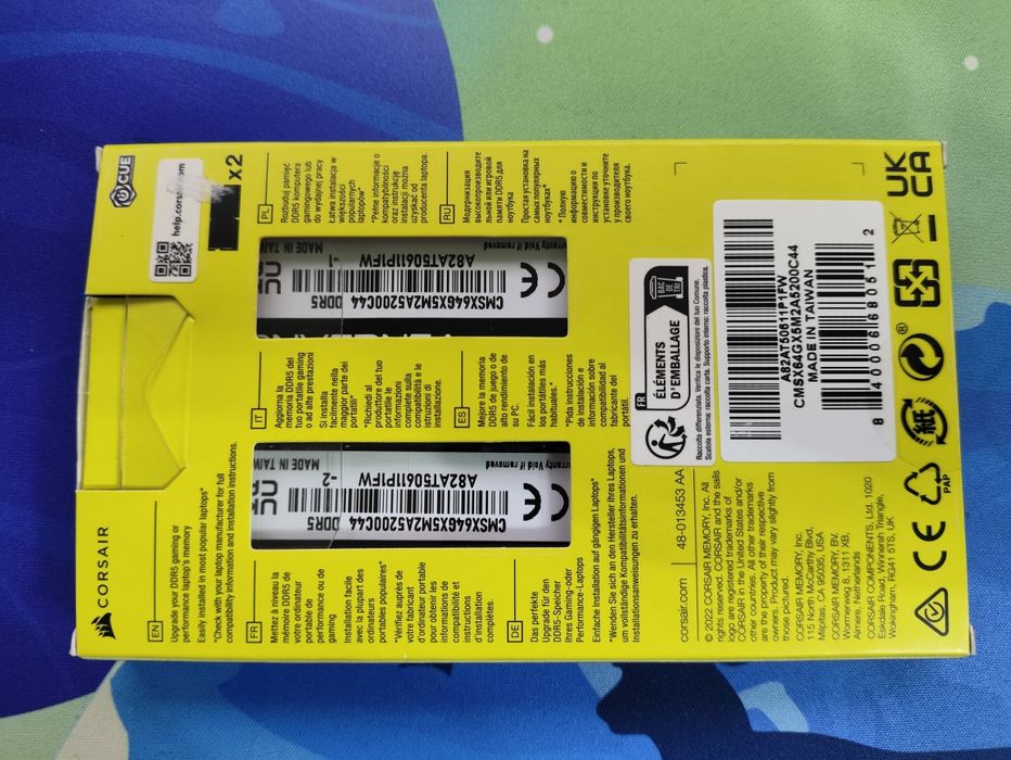 Озу sodimm ddr5 64гб 5200mhz