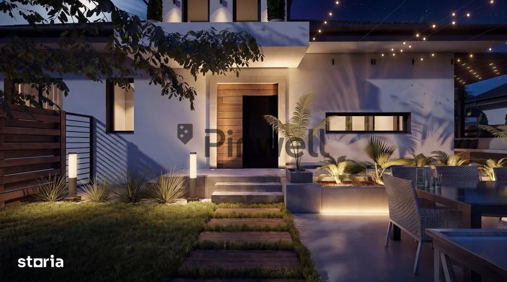 Casă premium P+M într-un ansamblu exclusivist din Tunari | 5 camere |