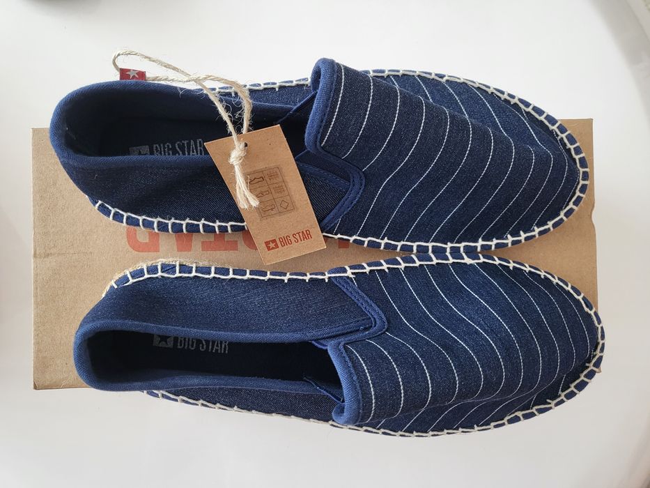 Espadrile/pantofi din pânză BigStar, mărimea 41, noi-nouțe, cu etichetă, în cutia originală