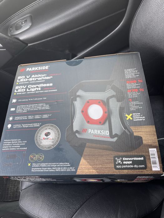Прожектор Parkside 20V 5 години гаранция