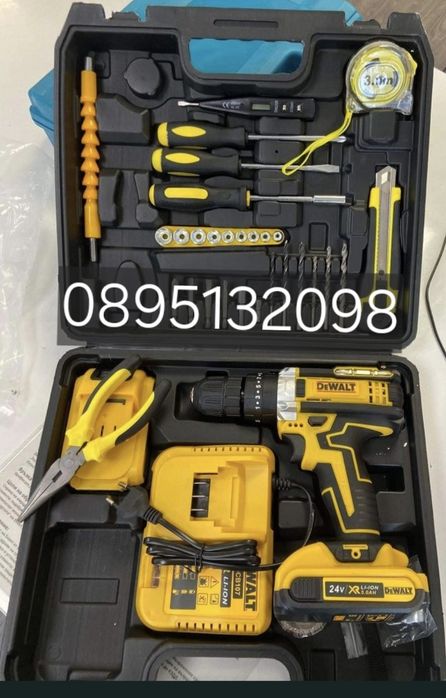 Продавам Винтоверт Makita&DeWALT 24V Пълен комплект