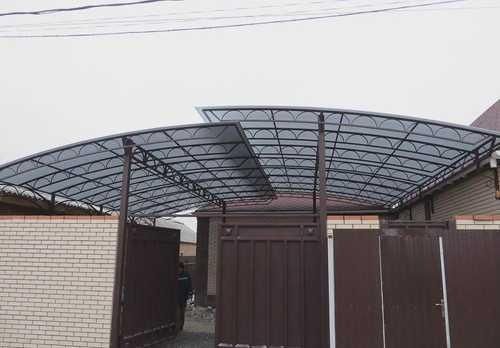 Навесы прямые и арочные.