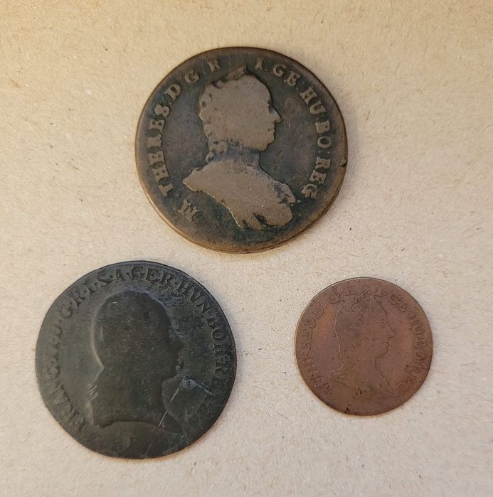 Lot 3 monede vechi Austria/Ungaria.
