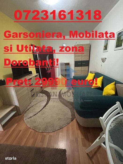 MERITA VAZUTA! Garsoniera, zona Dorobanti, MOBILATA si UTILATA! — fotografia 1