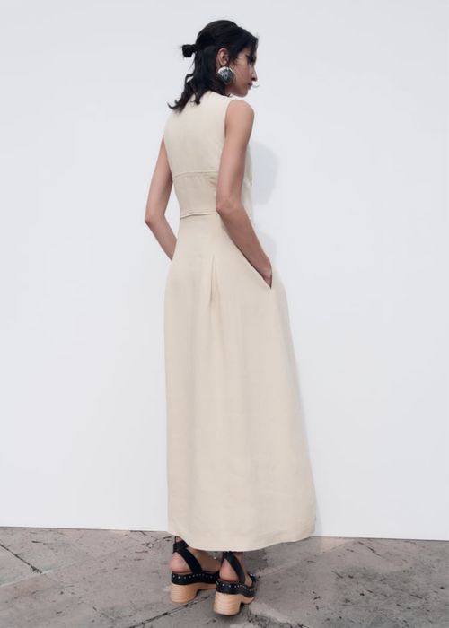 Платье Zara лён