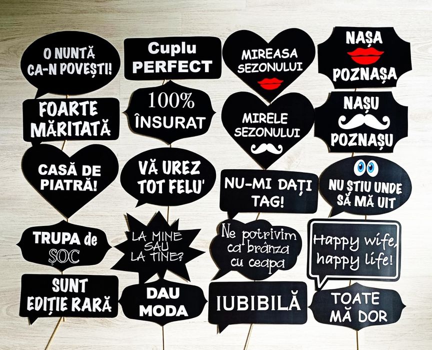 Propsuri recuzită foto mesaje comice fotografii