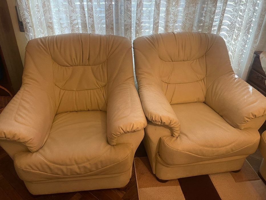 Canapea si fotolii din piele