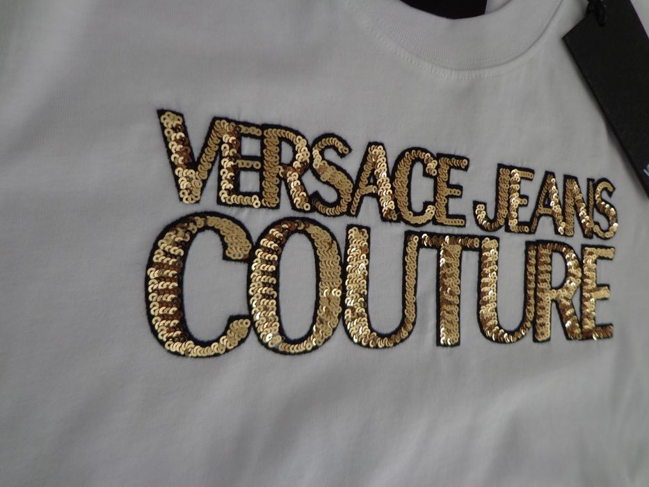 Дамска тениска Versace Jeans Couture Sequin logo T-shirt