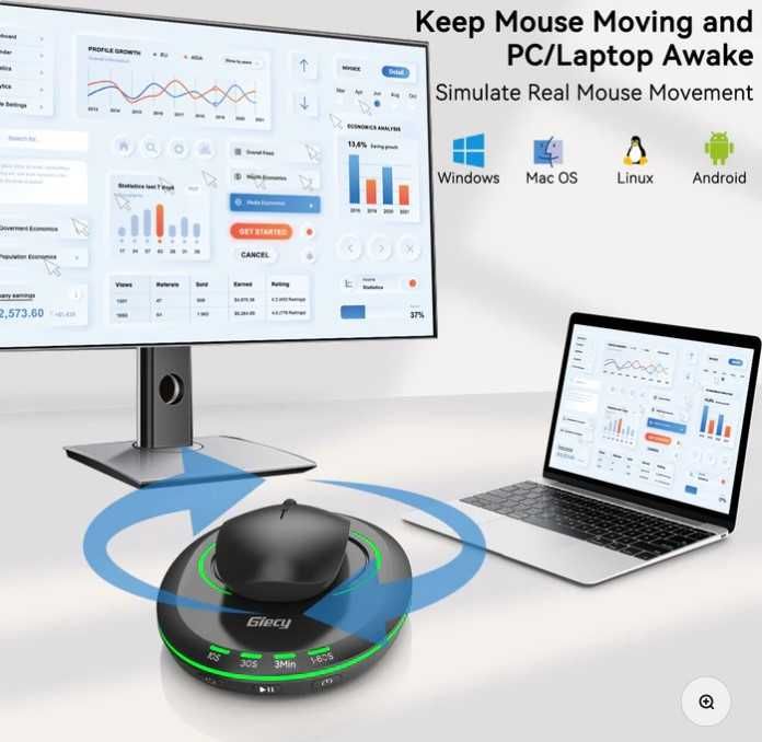 Mouse Jiggler платформа за активиране на мишката