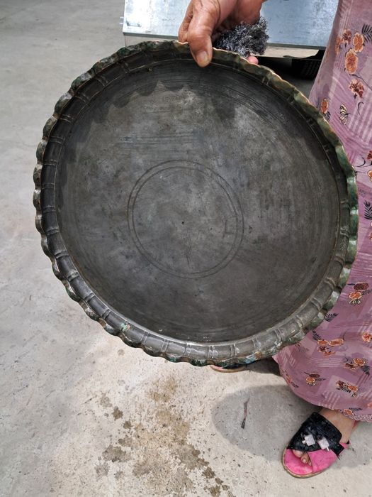 100 yillik patnos. Misdan yasalgan kumush qoplamali.