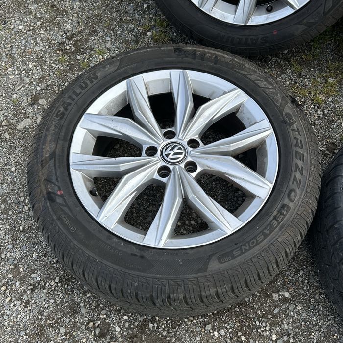 235/55/18  5х112 Vw Гуми с джанти