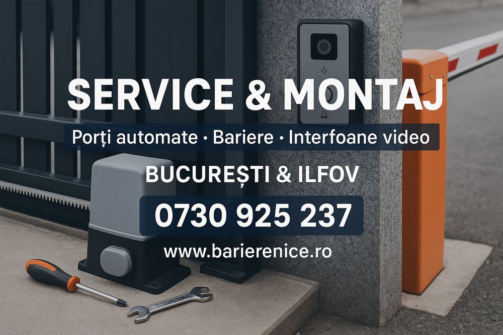 Montaj service reparatii automatizari porti